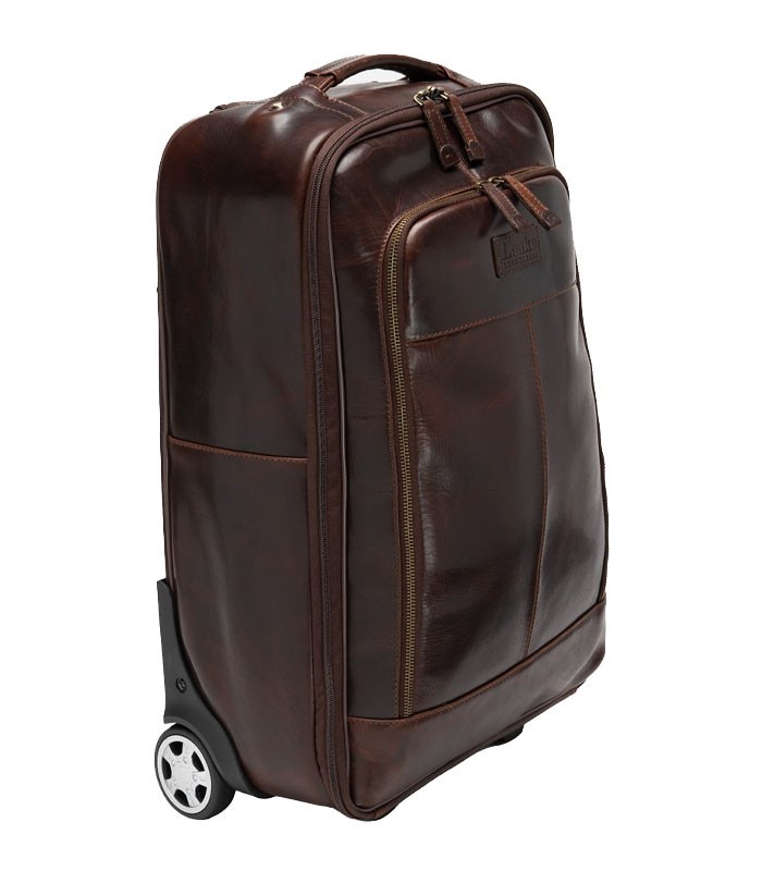 Loake 'Paris' Wheeled Suitcase Brown