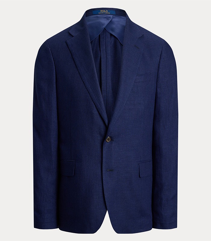 Ralph Lauren Modern Fit Glen Plaid Jacket Navy E2