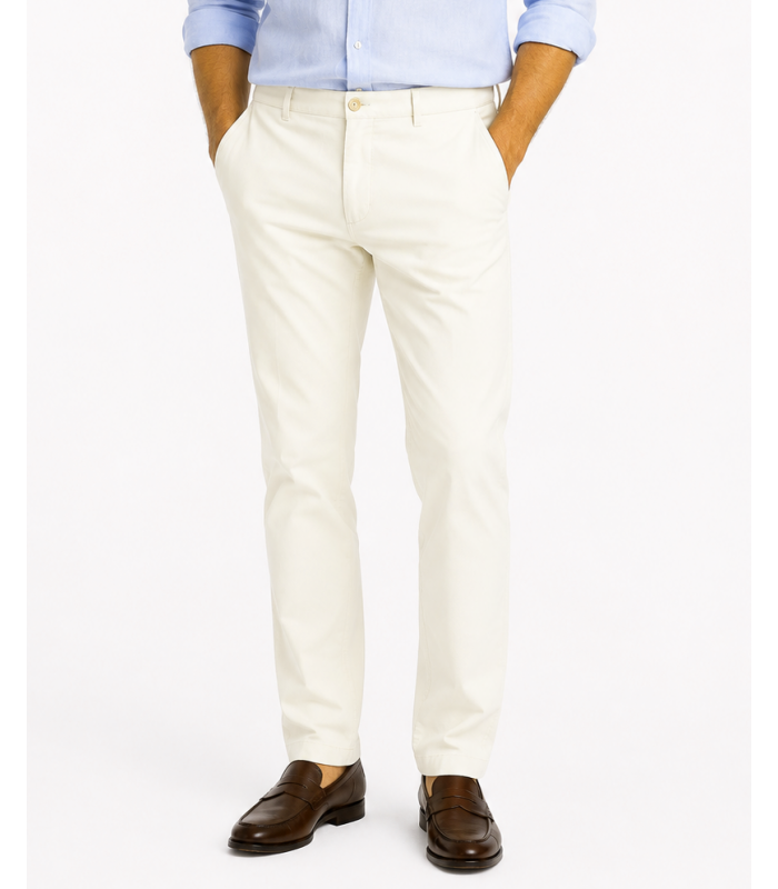 Meyer Roma Chino Trouser - Cream